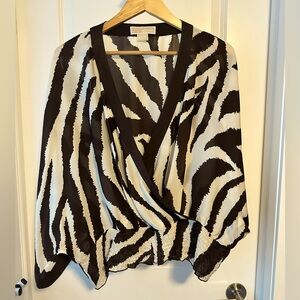 Michael Kors Silk Dolman Sleeve Blouse
